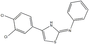 N-(4-(3,4-dichlorophenyl)-1,3-thiazol-2(3H)-ylidene)-N-phenylamine Struktur