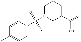 1-[(4-methylphenyl)sulfonyl]-3-piperidinecarboxylic acid Struktur