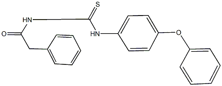 N-(4-phenoxyphenyl)-N'-(phenylacetyl)thiourea Struktur