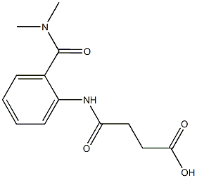 4-{2-[(dimethylamino)carbonyl]anilino}-4-oxobutanoic acid Struktur