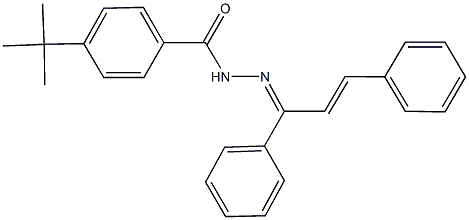 4-tert-butyl-N'-(1,3-diphenyl-2-propenylidene)benzohydrazide Struktur