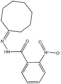 N'-cyclooctylidene-2-nitrobenzohydrazide Struktur