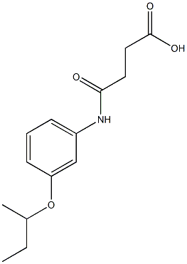 4-[3-(sec-butoxy)anilino]-4-oxobutanoic acid Struktur