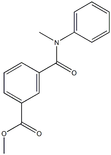 methyl 3-[(methylanilino)carbonyl]benzoate Struktur