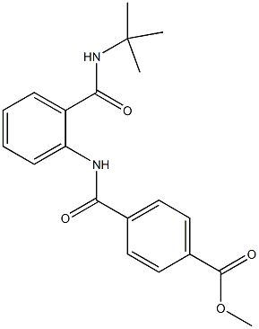 methyl 4-({2-[(tert-butylamino)carbonyl]anilino}carbonyl)benzoate Struktur