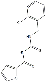 N-(2-chlorobenzyl)-N'-(2-furoyl)thiourea Struktur