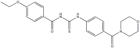 N-(4-ethoxybenzoyl)-N'-[4-(4-morpholinylcarbonyl)phenyl]thiourea Struktur