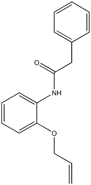 N-[2-(allyloxy)phenyl]-2-phenylacetamide Struktur