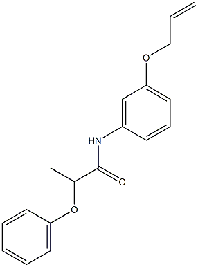 N-[3-(allyloxy)phenyl]-2-phenoxypropanamide Struktur