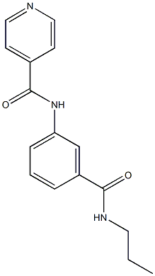 N-{3-[(propylamino)carbonyl]phenyl}isonicotinamide Struktur