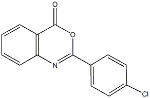 2-(4-chlorophenyl)-4H-3,1-benzoxazin-4-one Struktur