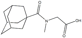 [(1-adamantylcarbonyl)(methyl)amino]acetic acid Struktur