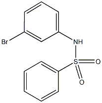 N-(3-bromophenyl)benzenesulfonamide Struktur