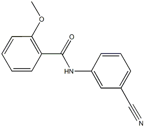 N-(3-cyanophenyl)-2-methoxybenzamide Struktur