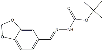 tert-butyl 2-(1,3-benzodioxol-5-ylmethylene)hydrazinecarboxylate Struktur