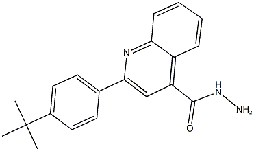 2-(4-tert-butylphenyl)-4-quinolinecarbohydrazide Struktur