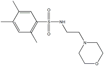 2,4,5-trimethyl-N-[2-(4-morpholinyl)ethyl]benzenesulfonamide Struktur