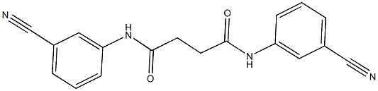 N~1~,N~4~-bis(3-cyanophenyl)succinamide Struktur