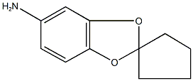 spiro[1,3-benzodioxole-2,1'-cyclopentane]-5-amine Struktur