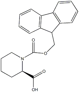 1-[(9H-fluoren-9-ylmethoxy)carbonyl]piperidine-2-carboxylic acid Struktur