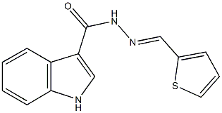 N'-(2-thienylmethylene)-1H-indole-3-carbohydrazide Struktur