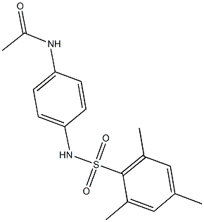 N-{4-[(mesitylsulfonyl)amino]phenyl}acetamide Struktur