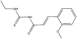 N-ethyl-N'-[3-(2-methoxyphenyl)acryloyl]thiourea Struktur