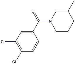 1-(3,4-dichlorobenzoyl)-3-methylpiperidine Struktur