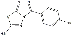 3-(4-bromophenyl)[1,2,4]triazolo[3,4-b][1,3,4]thiadiazol-6-ylamine Struktur