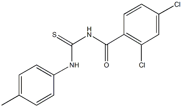 N-(2,4-dichlorobenzoyl)-N'-(4-methylphenyl)thiourea Struktur