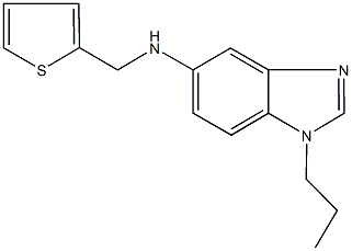 N-(1-propyl-1H-benzimidazol-5-yl)-N-(2-thienylmethyl)amine Struktur