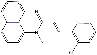 2-[2-(2-chlorophenyl)vinyl]-1-methyl-1H-perimidine Struktur