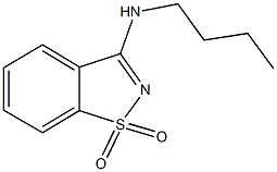 N-butyl-1,2-benzisothiazol-3-amine 1,1-dioxide Struktur