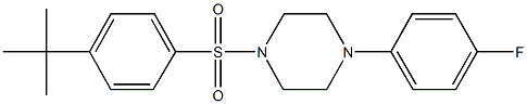 1-[(4-tert-butylphenyl)sulfonyl]-4-(4-fluorophenyl)piperazine Struktur