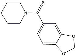 1-(1,3-benzodioxol-5-ylcarbothioyl)piperidine Struktur