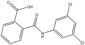 2-[(3,5-dichloroanilino)carbonyl]benzoic acid Struktur