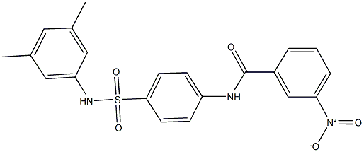 N-{4-[(3,5-dimethylanilino)sulfonyl]phenyl}-3-nitrobenzamide Struktur