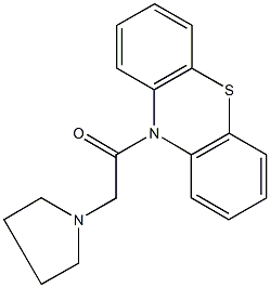 10-(1-pyrrolidinylacetyl)-10H-phenothiazine Struktur