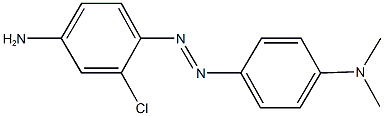 N-{4-[(4-amino-2-chlorophenyl)diazenyl]phenyl}-N,N-dimethylamine Struktur