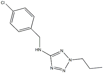 N-(4-chlorobenzyl)-N-(2-propyl-2H-tetraazol-5-yl)amine Struktur