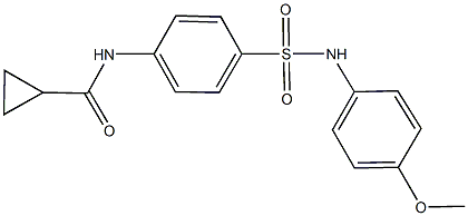 N-{4-[(4-methoxyanilino)sulfonyl]phenyl}cyclopropanecarboxamide Struktur