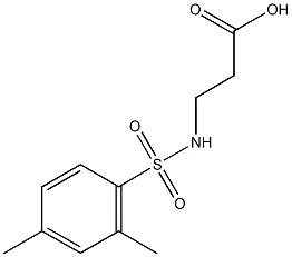 N-[(2,4-dimethylphenyl)sulfonyl]-beta-alanine Struktur