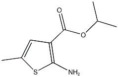 isopropyl 2-amino-5-methyl-3-thiophenecarboxylate Struktur