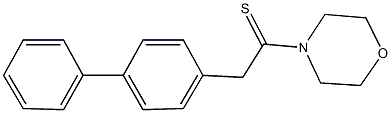 4-(2-[1,1'-biphenyl]-4-ylethanethioyl)morpholine Struktur