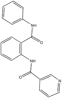 N-[2-(anilinocarbonyl)phenyl]nicotinamide Struktur