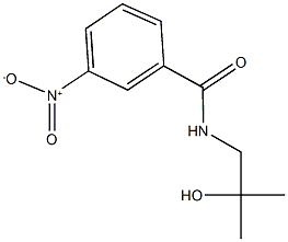 N-(2-hydroxy-2-methylpropyl)-3-nitrobenzamide Struktur