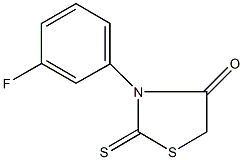 3-(3-fluorophenyl)-2-thioxo-1,3-thiazolidin-4-one Struktur