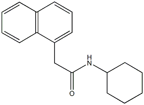 N-cyclohexyl-2-(1-naphthyl)acetamide Struktur