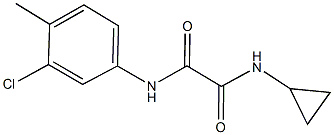 N~1~-(3-chloro-4-methylphenyl)-N~2~-cyclopropylethanediamide Struktur