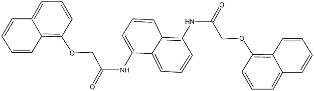 2-(1-naphthyloxy)-N-(5-{[(1-naphthyloxy)acetyl]amino}-1-naphthyl)acetamide Struktur